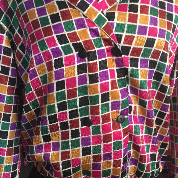 Vintage Colorful Geometric Top - Picture 2 of 6